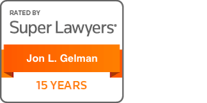 Jon Gelman Listed as a  Super Lawyer