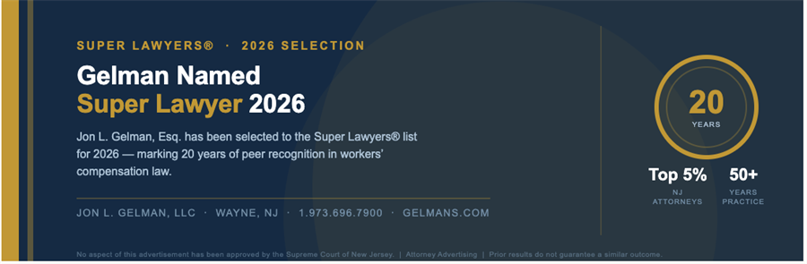 Jon Gelman Listed as a  Super Lawyer 2026