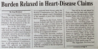 Burden Relaxed in Heart Disease Claims