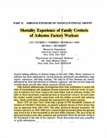 Families of Asbestos Workers Vulnerable
